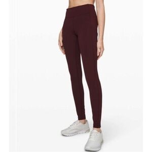 TALL Lululemon Speed Up Tight 31" - 12 Tall, Garnet Red